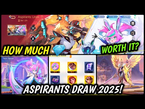 WORTH IT?! DROP RATE TEST DRAW ASPIRANTS SKIN | ASPIRANTS EVENT 2025! - MLBB