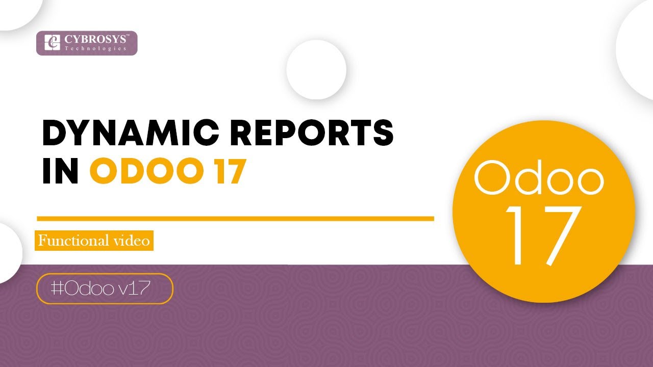 Dynamic Reports in Odoo 17 Accounting | Odoo 17 Features | Dynamic Reports in Odoo 17 | 26.09.2023

The dynamic report is a new feature in the odoo 17 Accounting application. This feature Navigates easily through reports and see ...