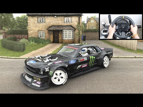Forza Horizon 4 Ken Block Ford Mustang Hoonicorn (Steering Wheel + Shifter) Gameplay