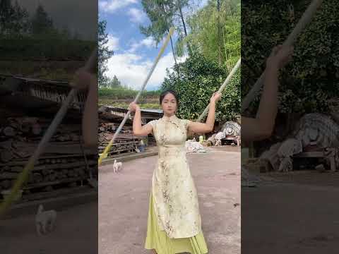 Kungfu china master 733/Hướng dẫn múa gậy#霞光腊月#kungfu #wing chun