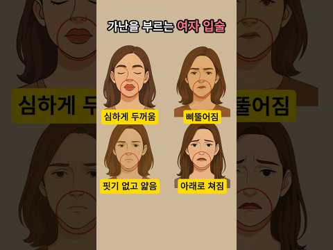 가난을 부르는 여자 입술 Top4