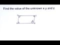 Properties of Parallelograms and Angles
