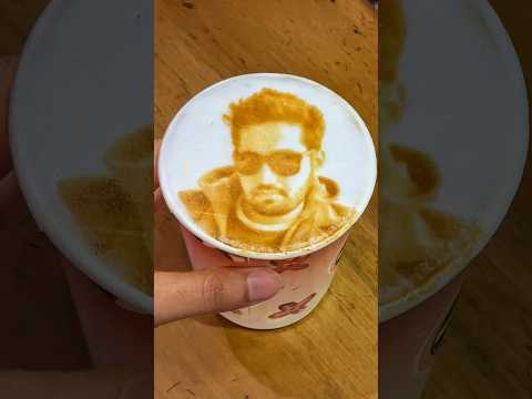 FREE में बनवाएं Coffee के ऊपर अपनी Photo🤩🤩 First Time in Delhi😳😳 Indian Street Food