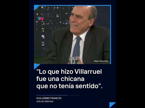 Francos respaldó a Bullrich y cuestionó a Villarruel por las críticas por la detención del gendarme