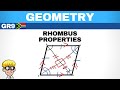 Properties and Theorems of Rhombuses