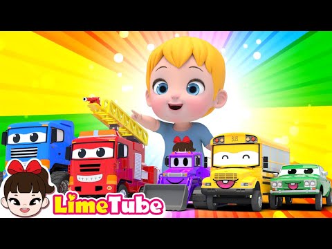 ¡Johny Johny Sí Papá y los coches de colores en marcha🚒 | Canciones educativas divertidas para niños