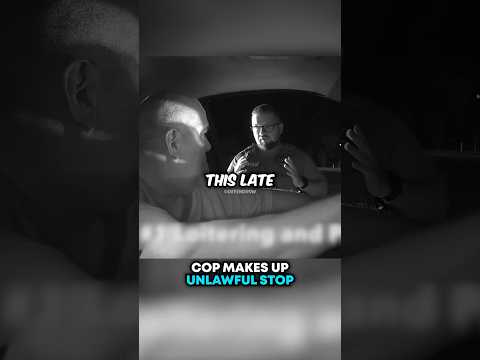 Cop MAKES UP Unlawful Stop 😳