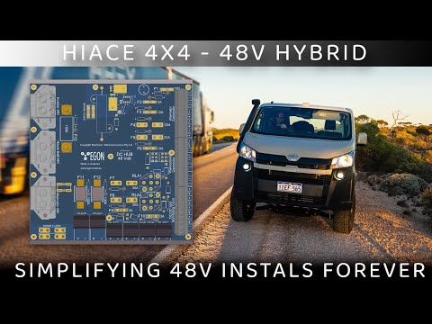48V DC-Hub Hybrid Design Reveal. New HiAce bull bar & suspension  🚐🔥 @4xoverland