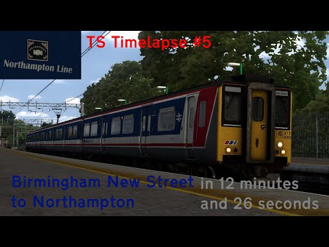 [TS Timelapse #5] Network SouthEast (2B30) service from Birmingham to Northampton