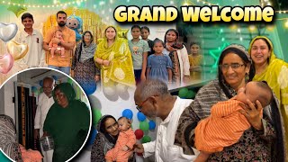 Haider’s Grand welcome at Dada Dadi House 🏠l Poora ghar saja Diya ❤️