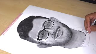 Drawing @CarryMinati  😍 ( Timelapse Video )