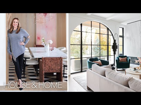 A Designer's Show-Stopping Home Wows With Warm Tones, Graphic Pattern And Lots Of Glamor!