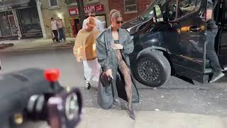 Hailey and Justin Bieber visits her pop up store 'Rhode' in New York