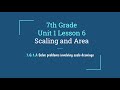 Scaling and Area Relationships