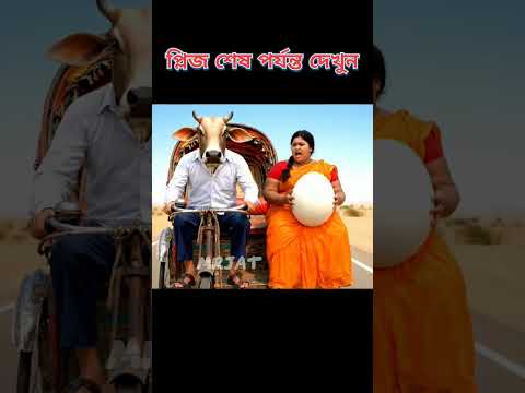 গরুটাকে আবাল বলায় গরুটি রেগে গেল 😁#funny #cartoon #tiktok #veo3 #shorts #natok