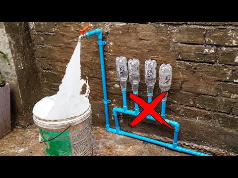 Amazing idea! How to fix PVC pipe Low pressure water to Make strong pressure water