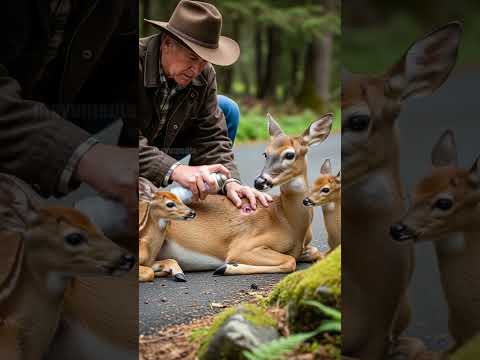 Old Man Saves Deer From Hunters And Nurse It Back To Health! #rescue #animals #Wildlife