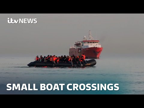 ITV News filming shows the scale of Channel Crossings | ITV News
