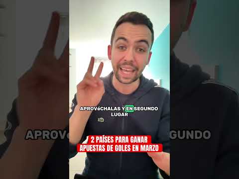 2 PAÍSES DE ALTA PROBABILIDAD PARA APOSTAR A GOLES [FUNCIONAN]