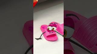 When your flip-flop plays tricks 🤪👣😂#Comedy #relatable #animation