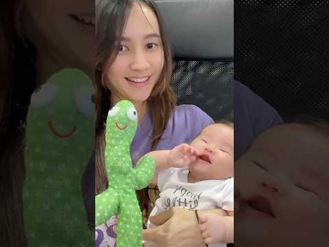 Testing the Catcus Toy on my Baby 🌵👶🏻💕