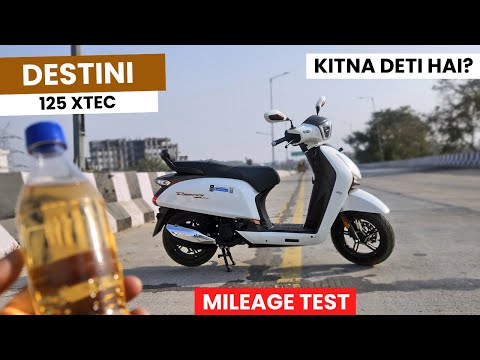 2025 Hero Destini 125 Xtec Mileage Test With Pillion | unexpected Results