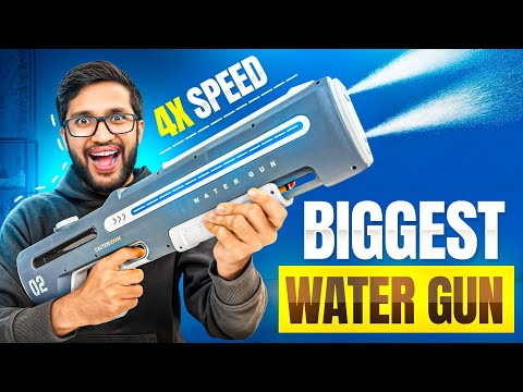 TESTING BIGGEST ILLEGAL WATER GUN !