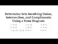 Understanding Venn Diagrams and Set Operations