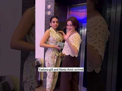 #HaniaAmir and #YashmaGill arrived at premiere of #NaBalighAfraad happening now in #Karachi