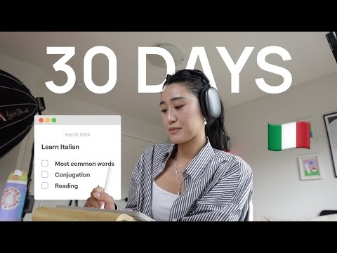 I learned Italian for a month! (How I learn, resources, study tips & more)