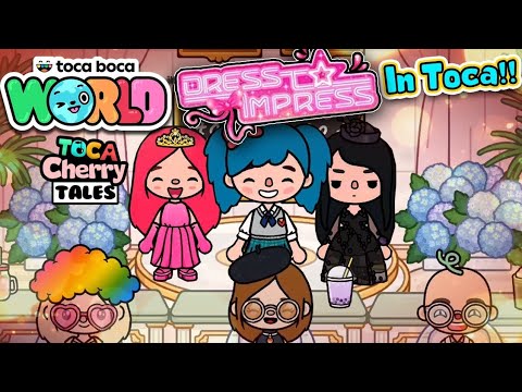 Icherry Trio Plays Dress to Impress!?- Let's Play Toca Life World!