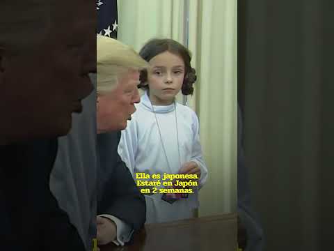 Trump y la niña japonesa de Halloween