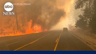 YouTube video thumbnail: Thousands Flee Catastrophic Wildfires in Washington State