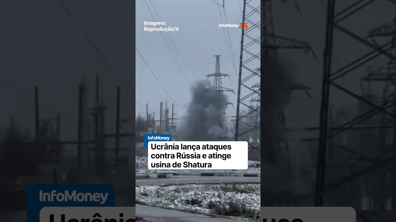 Ucrânia lança ataques com drones contra usina da Rússia