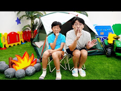 예준이와 예성이의 캠핑장 규칙 배우기 가족여행 놀이 Learn Rules of Conduct Camping