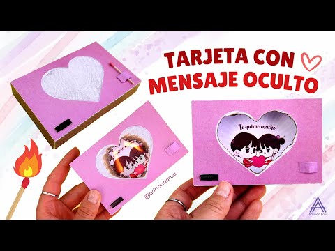 ❤️ Tarjeta sorpresa reveladora | Caja de amor que se quema con mensaje oculto | San Valentín