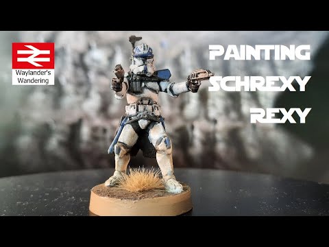 Painting Clone Captain Rex