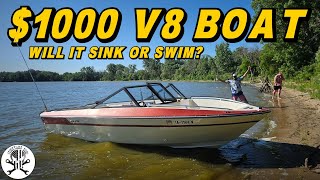 $1000 V8 Boat REVIVAL! Will it Float after sitting 20 YEARS!?