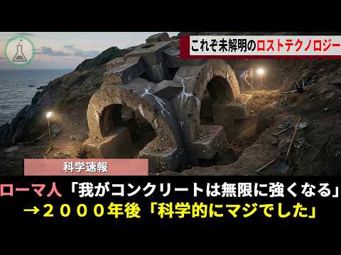 とある物理学チーム、無限に強化される未解明素材「ローマコンクリート」の貴重な文献を入手するもその記述に"ある衝撃的"な事実が発覚【ゆっくり解説】