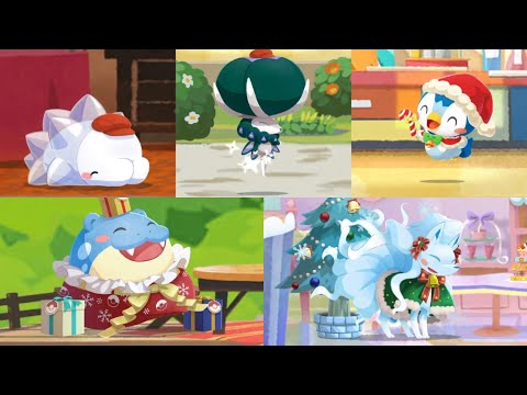 【公式】『ポケまぜ』クリスマスのきせかえのポケモンたちが大集合！