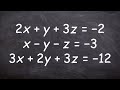 Solving Systems of Equations