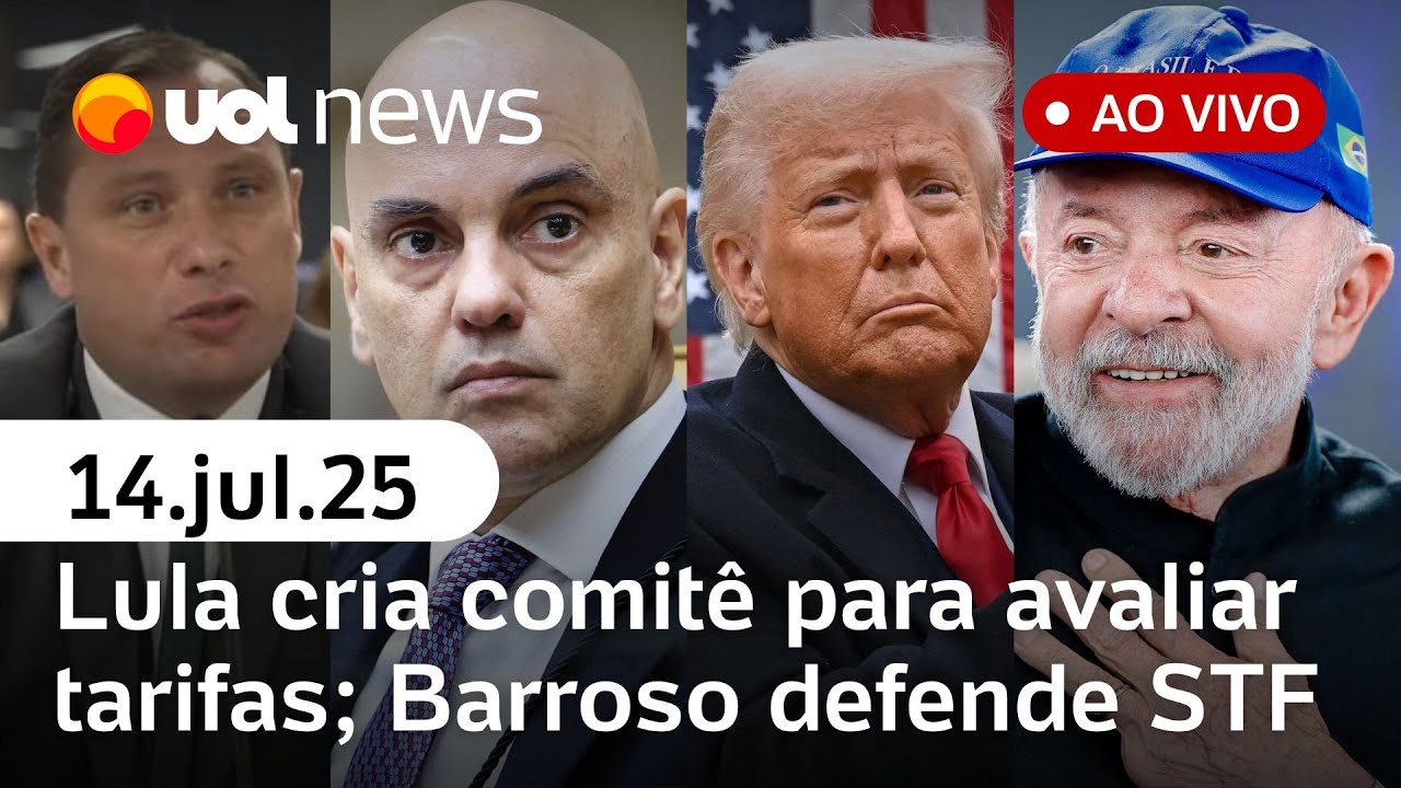 Lula cria comitê sobre tarifas de Trump; Barroso rebate EUA; Moraes dá nova ordem ao Rumble; Cid e+