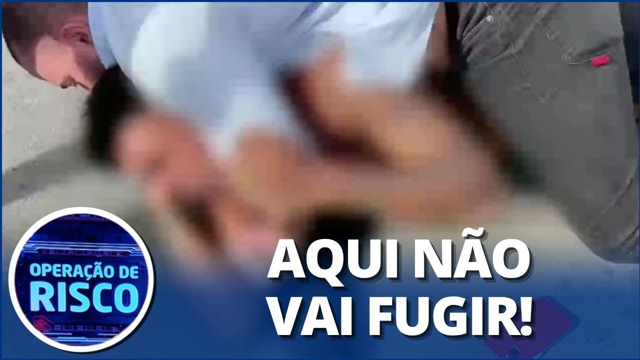 Valentão do tráfico de drogas resiste a prisão de policiais