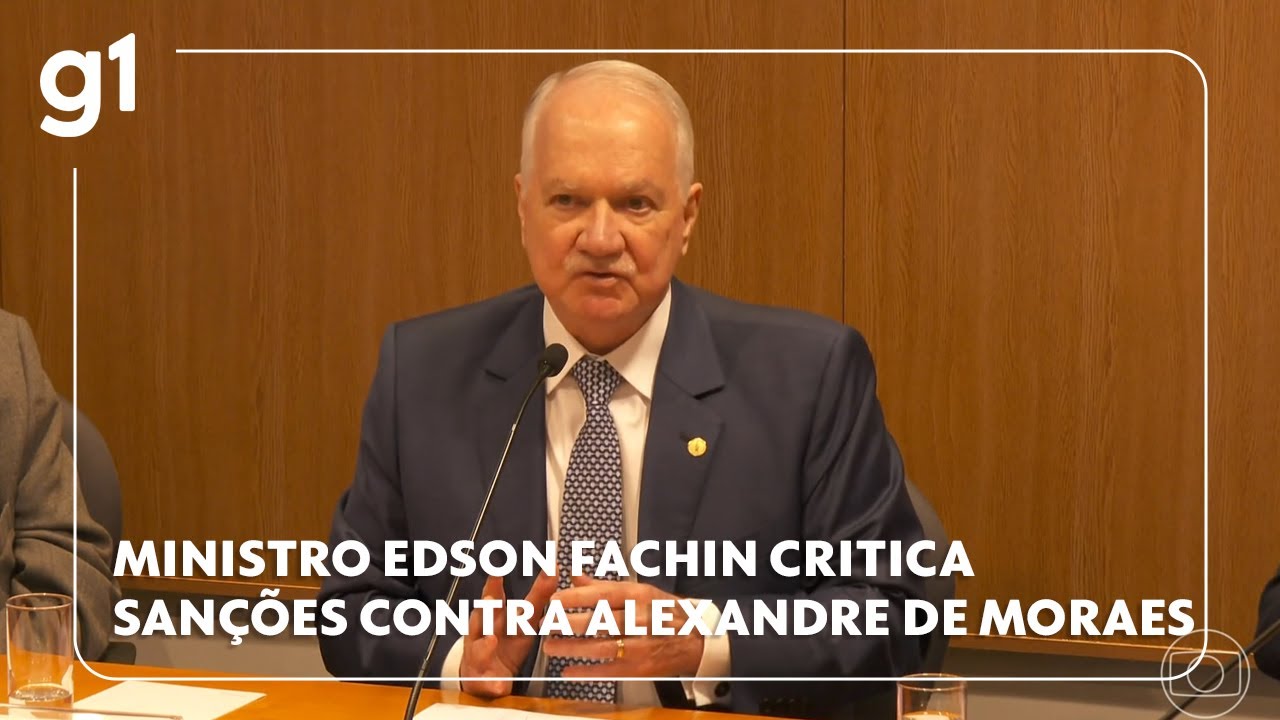 Ministro Edson Fachin se diz contra a sanções dos EUA contra Alexandre de Moraes