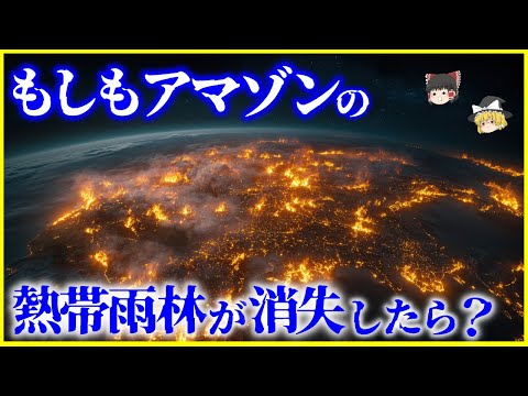 【ゆっくり解説】アマゾンの熱帯雨林が焼失⁉️もしもアマゾンの熱帯雨林が消えたらどうなるのか？ を解説/森林火災の恐ろしさとは