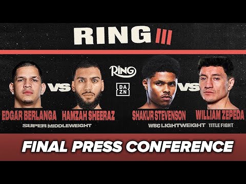 Berlanga vs Sheeraz | Stevenson vs Zepeda Live Final Press Conference