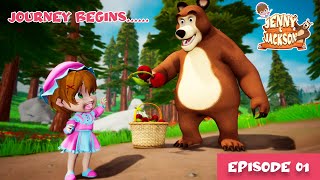 Jenny and the Bear Jackson - 👧 How they Met 🐻 🎬 NEW EPISODE - 1 🎬 Best Cartoon