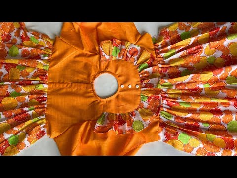 How To Stitch Ruffle Baby Frock Cutting and Stitching #babyfrock