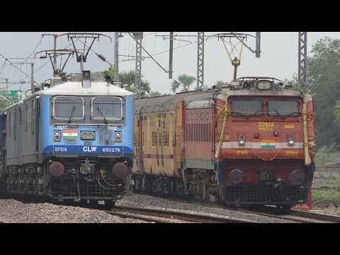 Speeding SF & FREIGHT Electric Trains | Vikram Simhapuri Sf +Telangana Sf + AC Sf  Etc. | I R