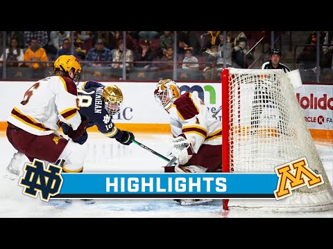 Notre Dame at Minnesota | Highlights | Big Ten Hockey | Nov. 17, 2023